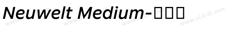 Neuwelt Medium字体转换